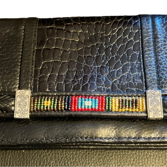 Brighton Leather‎ Wallet with Beading - Picture 2 of 6